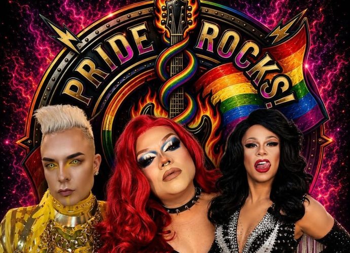 Promotional image featuring Jordan Mathews, Mileena Love Morningstar and Ste-Von for Deming Pride 2026.
