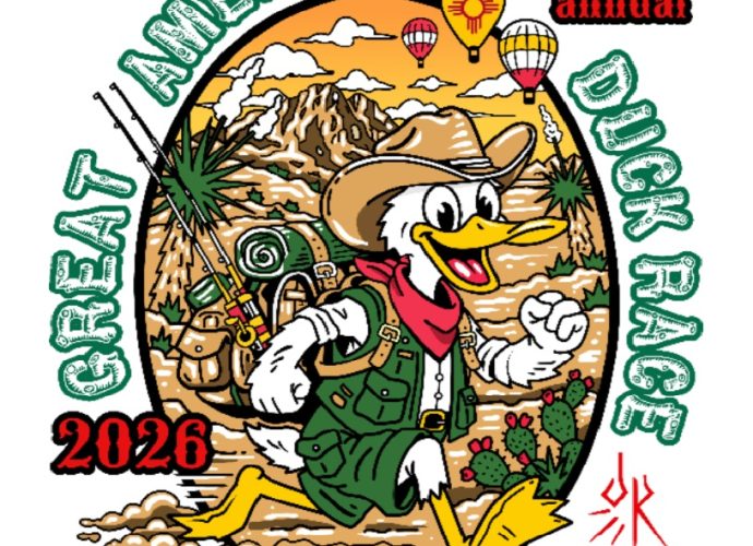 Official 2026 Great American Duck Race logo featuring the “Racing to the Great Outdoors” theme