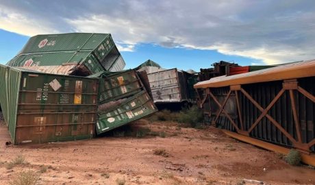 Cleanup continues after freight train derailment near Lordsburg in Hidalgo County