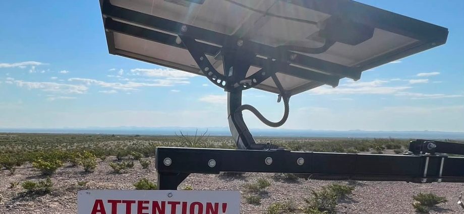 U.S. Border Patrol rescue beacon in remote Southwest New Mexico near Columbus