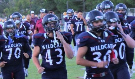 Deming Wildcat football players prepare for the upcoming season during practice. Image courtesy of Deming Public Schools.